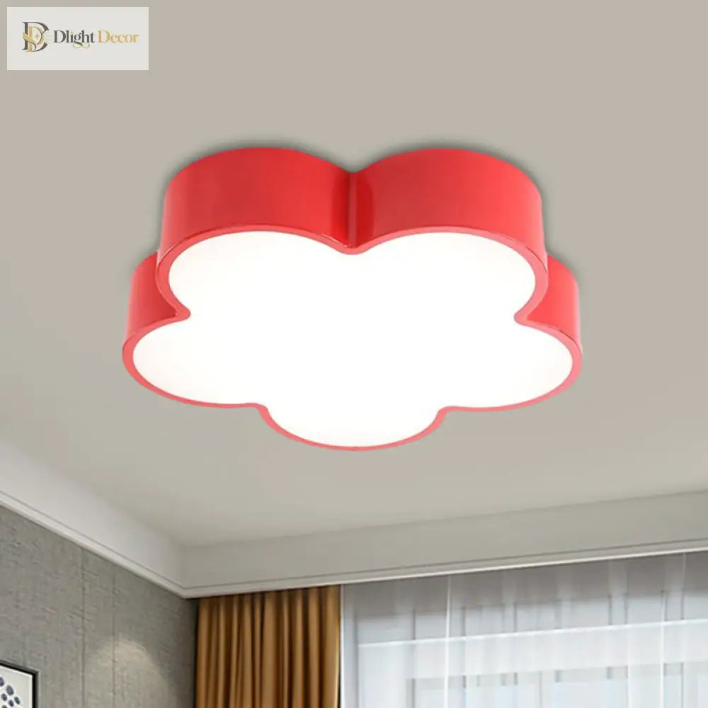 Blooming Fun: Colorful Flower Led Ceiling Light For Kids