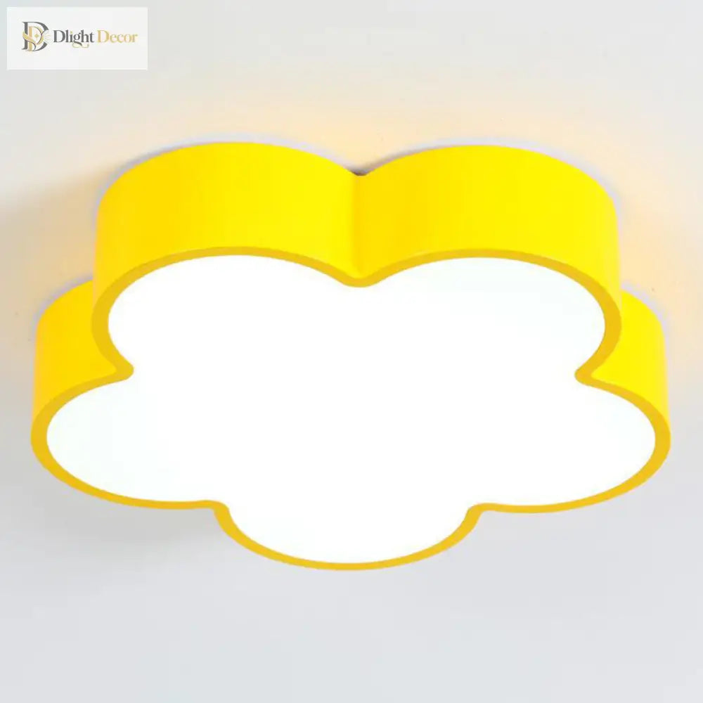 Blooming Delight: Dimmable Flower Led Ceiling Light For Kids