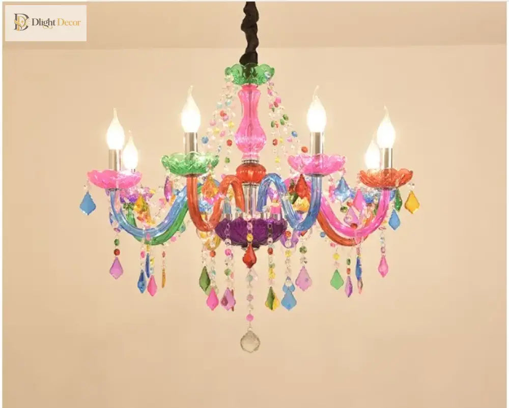 Bohemian Tiffany Style Crystal Chandelier - Vibrant Home Decor Lighting Chandelier