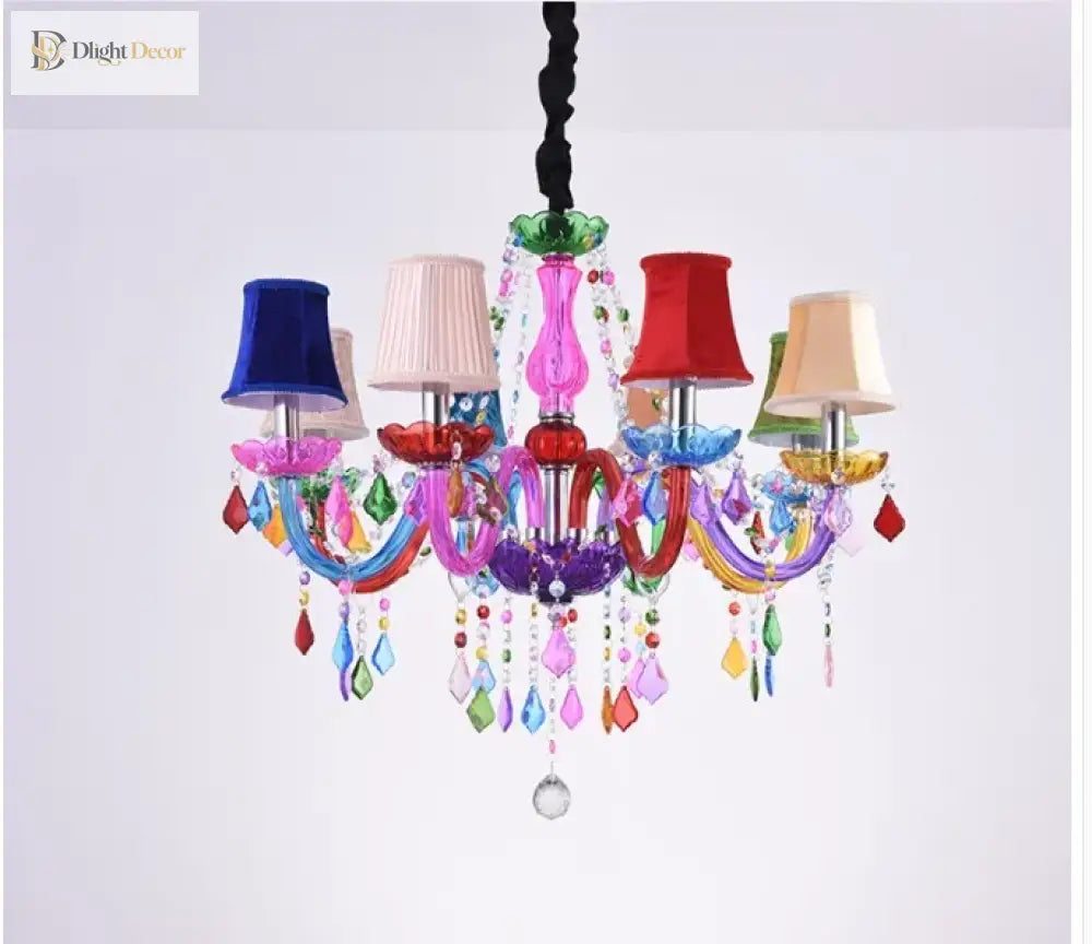 Bohemian Tiffany Style Crystal Chandelier - Vibrant Home Decor Lighting Chandelier