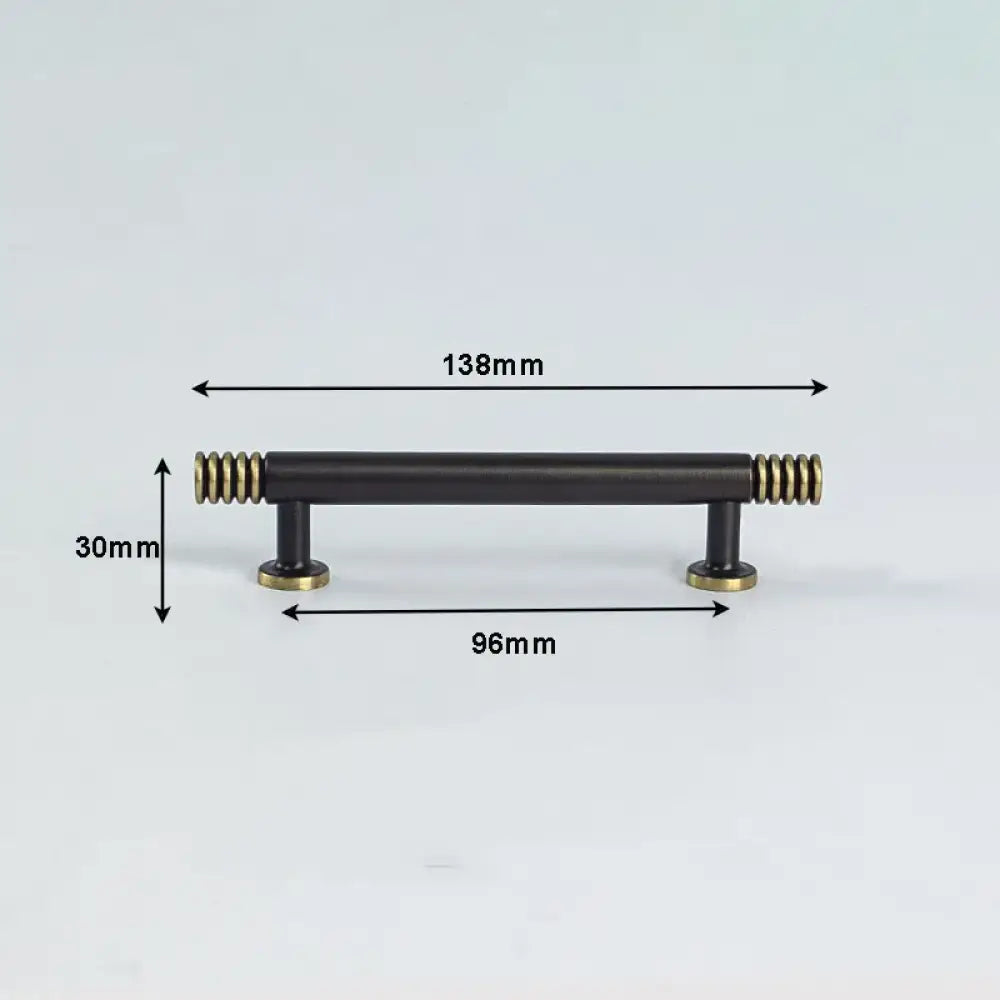 Brass Kitchen Cabinet Handles – Gold Textured Drawer Knobs and Door Bar Handles 138mm Handles