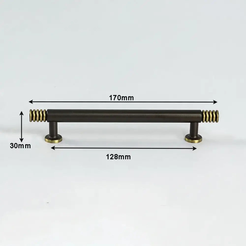 Brass Kitchen Cabinet Handles – Gold Textured Drawer Knobs and Door Bar Handles 170mm Handles