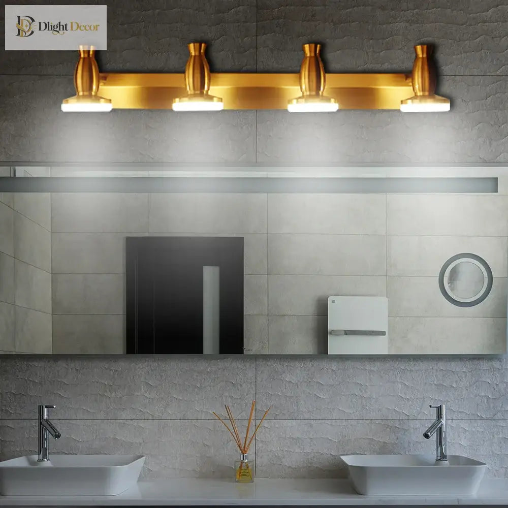 Brass Mirror Lamp - Stylish Wall Light For Bathroom Cabinet Vanity And More Wall Lamp