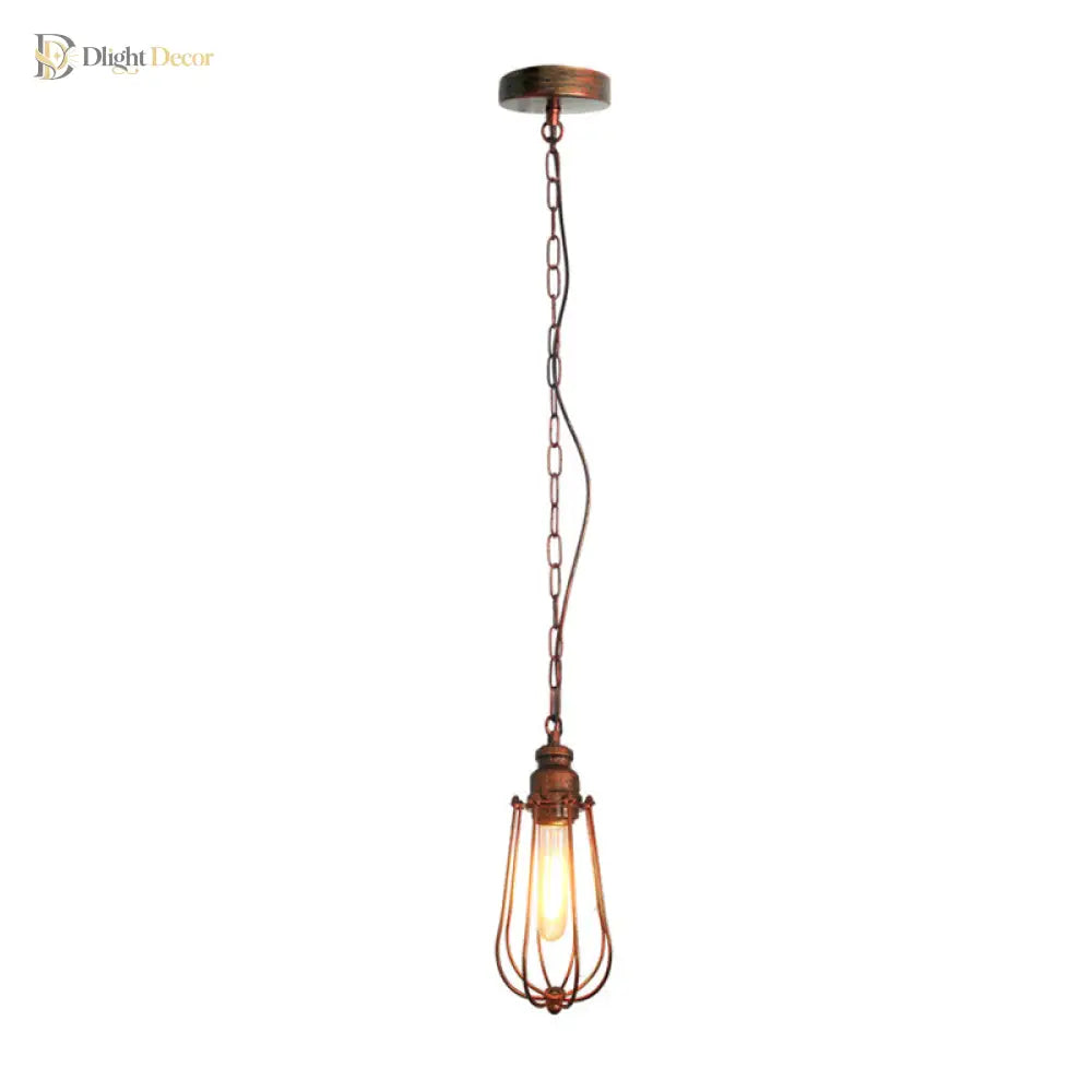 Briella Industrial Pendant Lamp: Rustic Charm For Your Bedroom
