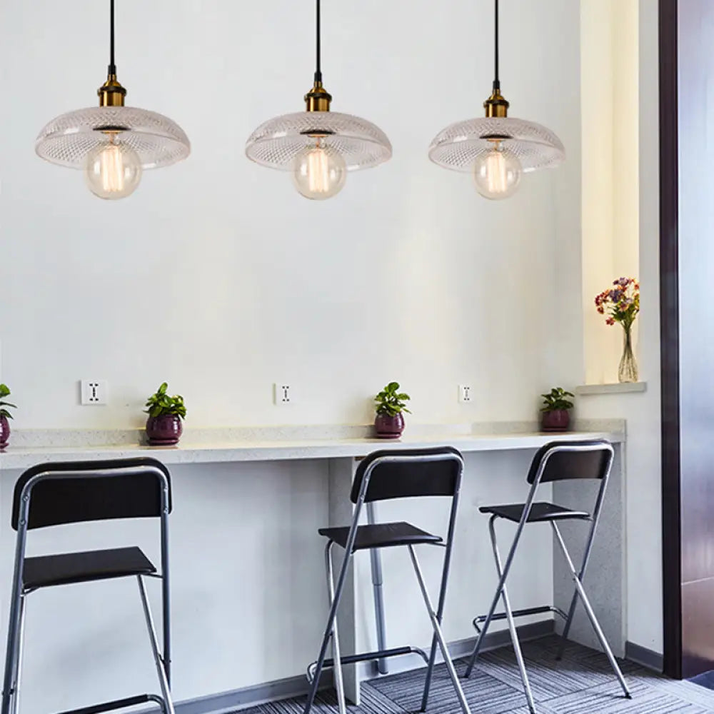 Brighten Your Space With Industrial Charm: The Farmhouse Brass Dome Pendant Light / 10’ Lighting