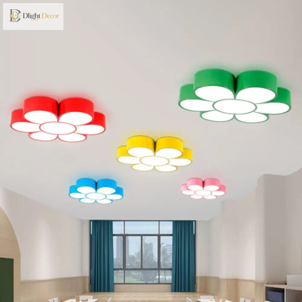 Brighten Young Minds With The Floral Kindergarten Led Ceiling Light