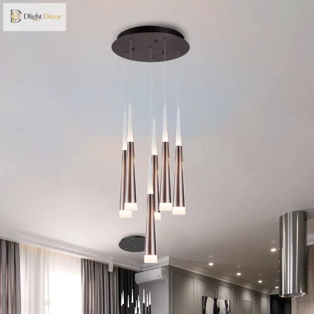 Noémie: Striking Hanging Pendant Light With Adjustable Lights
