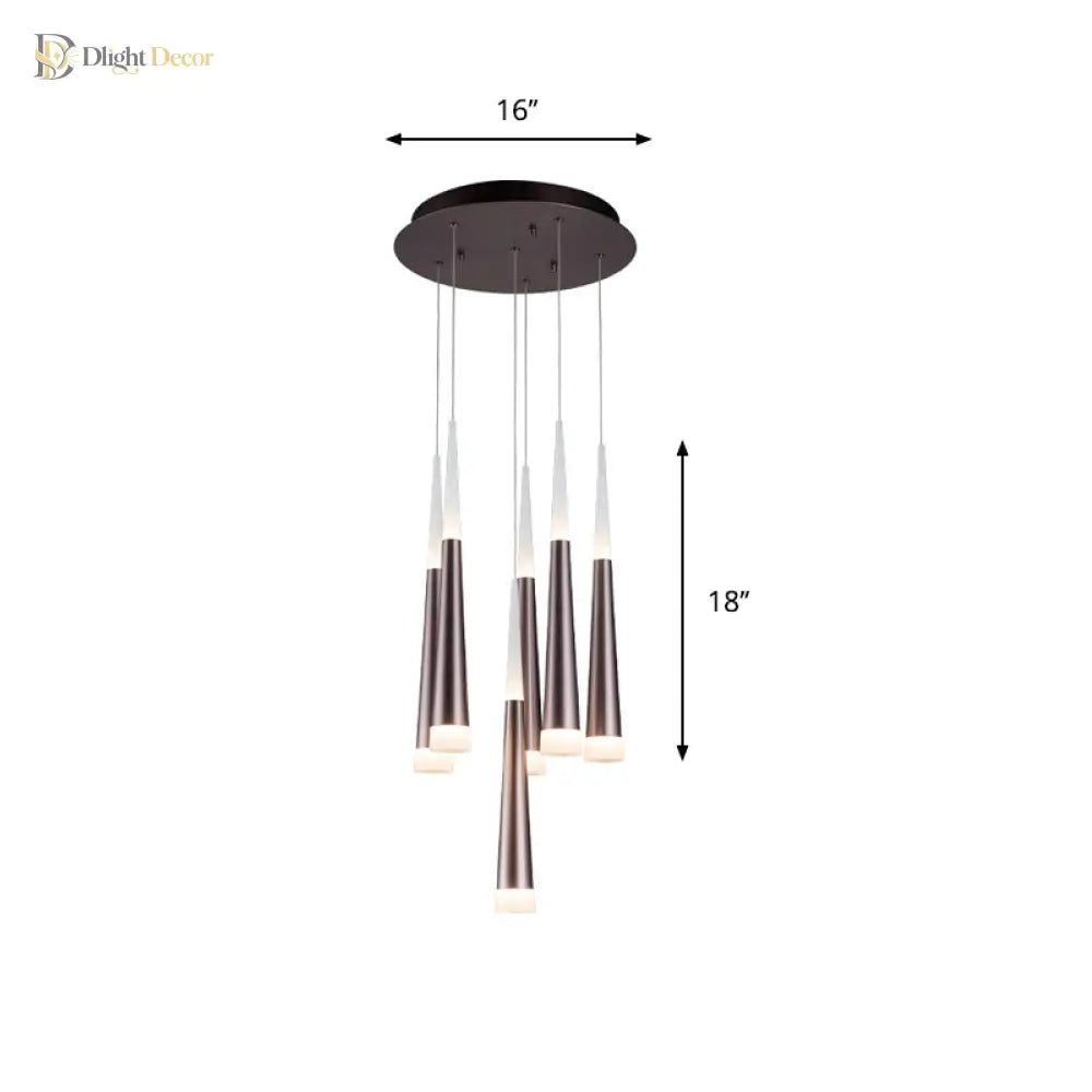 Noémie: Striking Hanging Pendant Light With Adjustable Lights