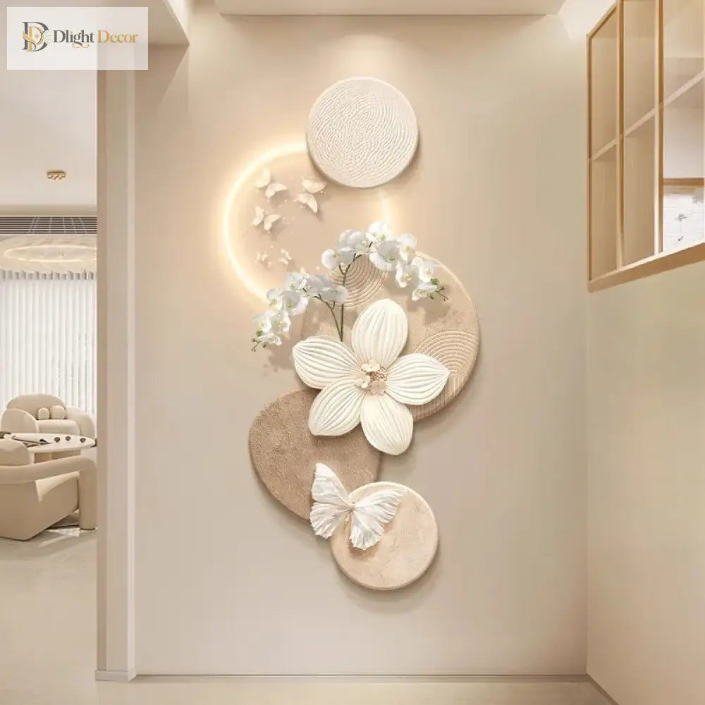 Dlight Decor Butterfly Mural Light for Entrance Walls Wall Art