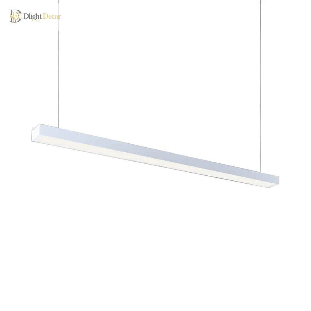 Callie Modern Pendant - Sleek Rectangular Led Light With Adjustable Length