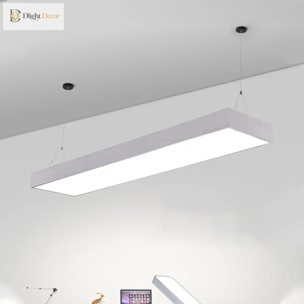 Callie Modern Pendant - Sleek Rectangular Led Light With Adjustable Length
