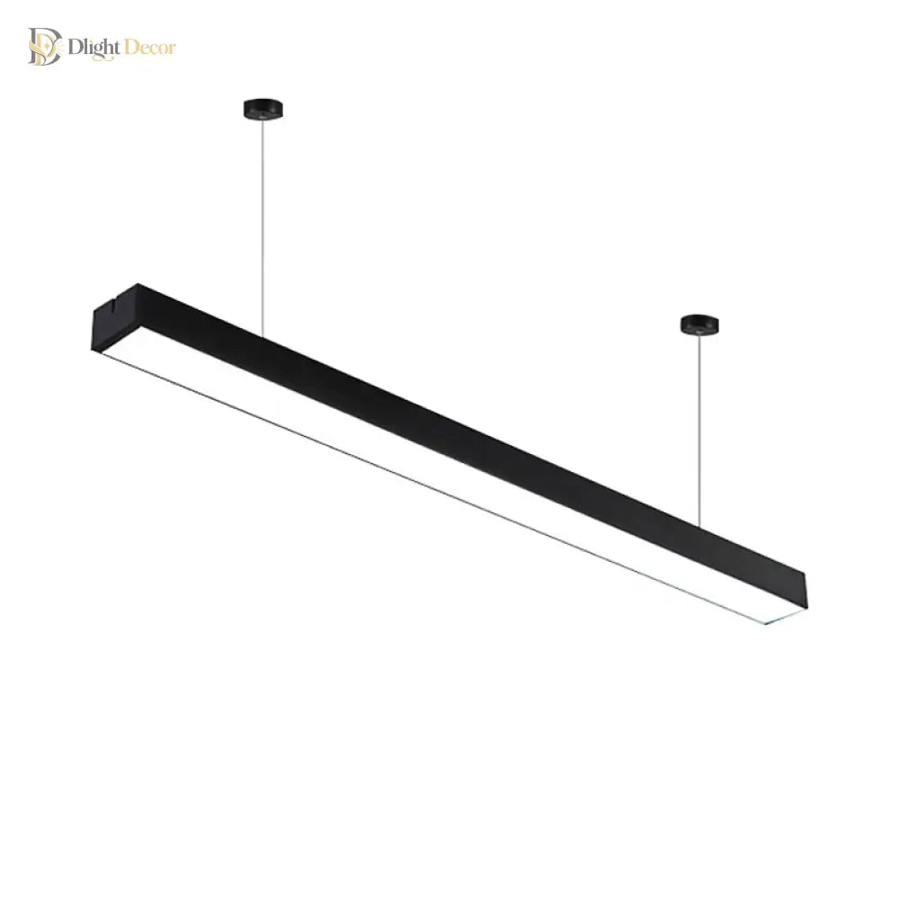 Callie Modern Pendant - Sleek Rectangular Led Light With Adjustable Length