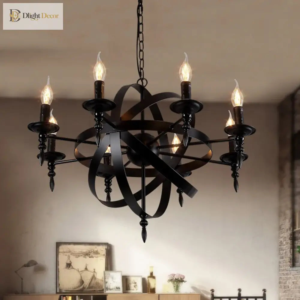 Camille Vintage Retro Candle Pendant Lights
