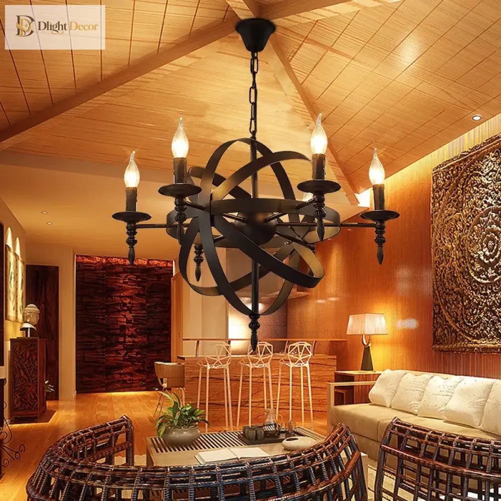 Camille Vintage Retro Candle Pendant Lights