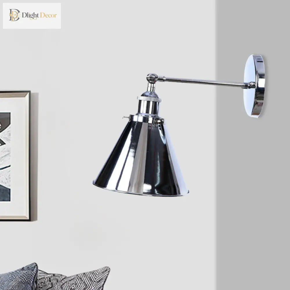 Captivate Your Living Room With Industrial Flair: The Conical Wall Mount Light Wall Light