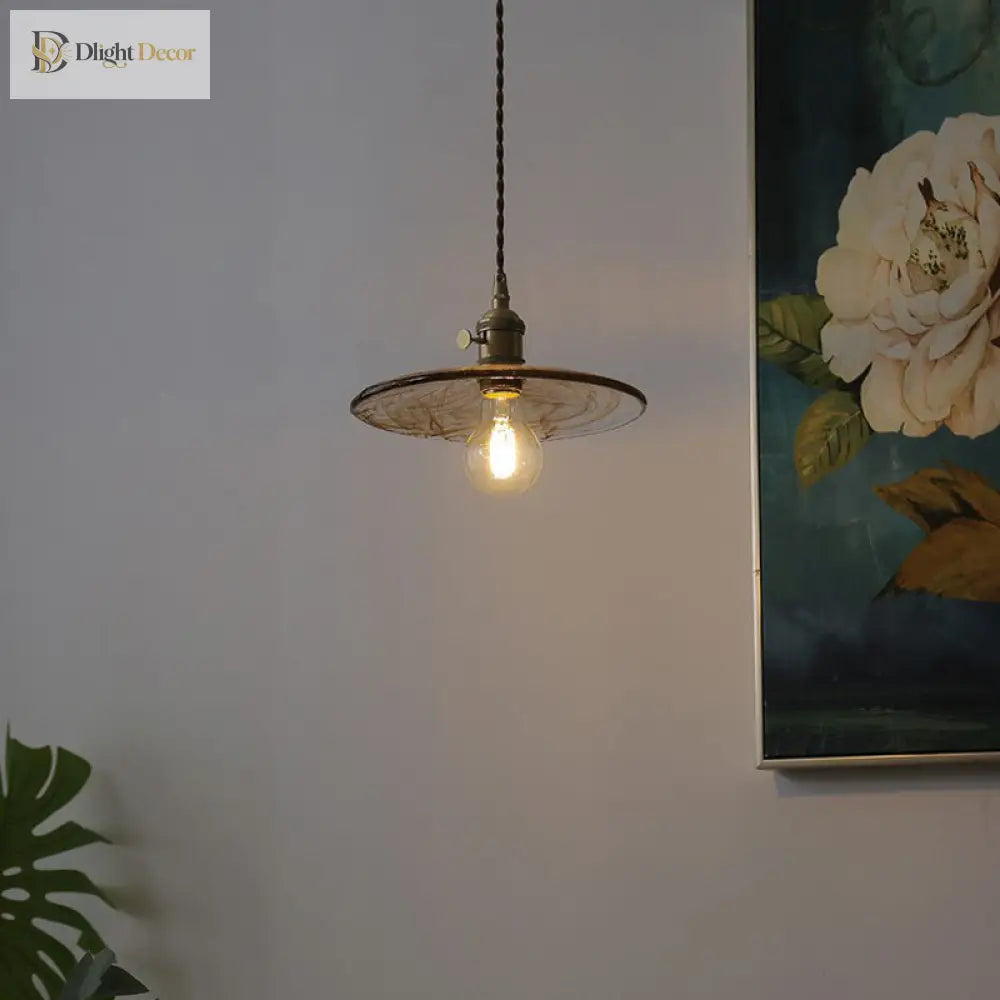 Cecilia Cognac Glass Pendant Lamp: Warm Glow And Industrial Charm