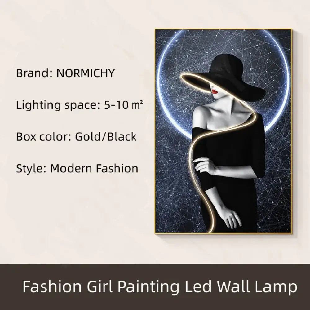 Dlight Decor Ceramic Art Wall Lamp for Interiors A / 100X50CM / Dimmable warm light|Black Border Wall Art
