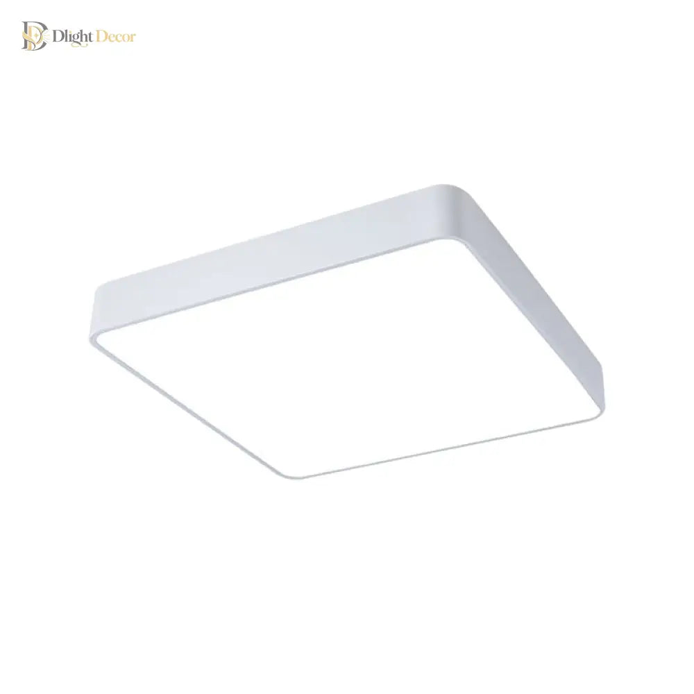 Cheerful Square Light For Kids’ Rooms: Led Flush Mount Fixture