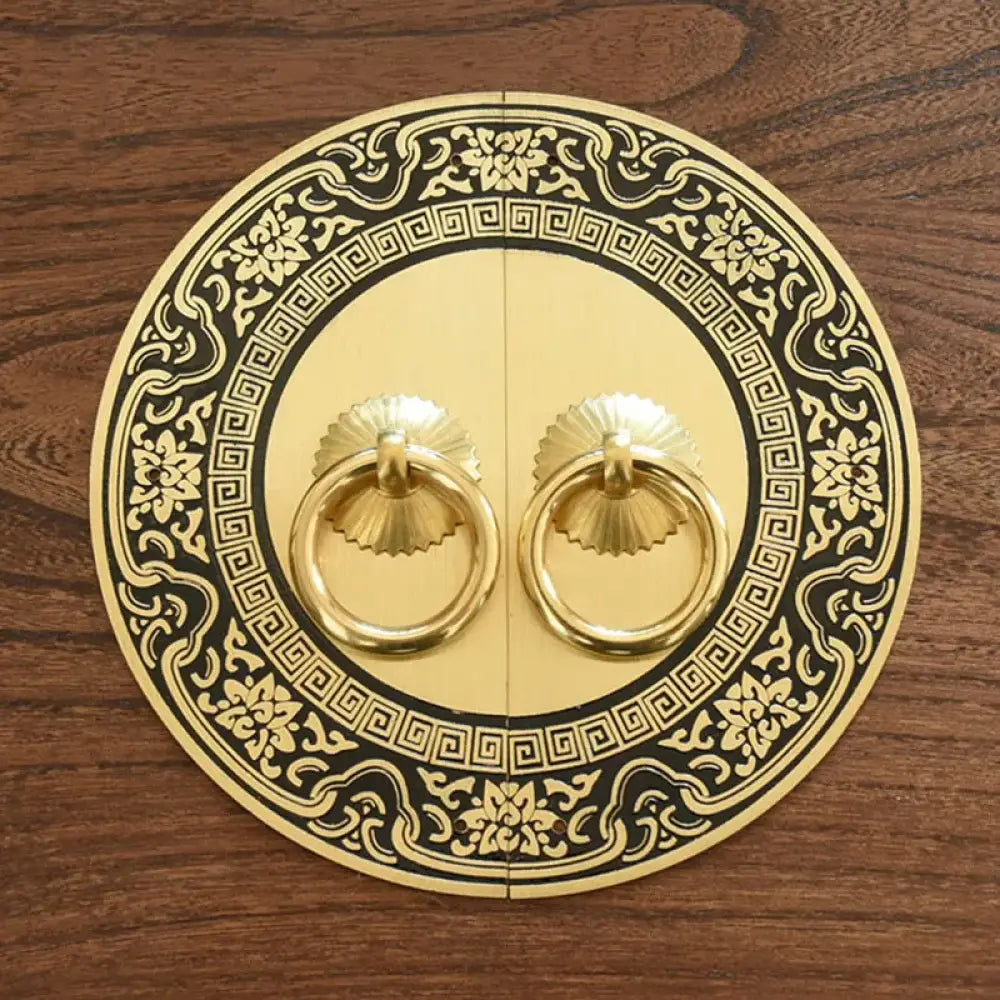 Chinese Antique Brass Cabinet Handles – Retro Door Pulls for Wardrobes Bookcases and Shoe Cabinets (110mm-240mm) Handles