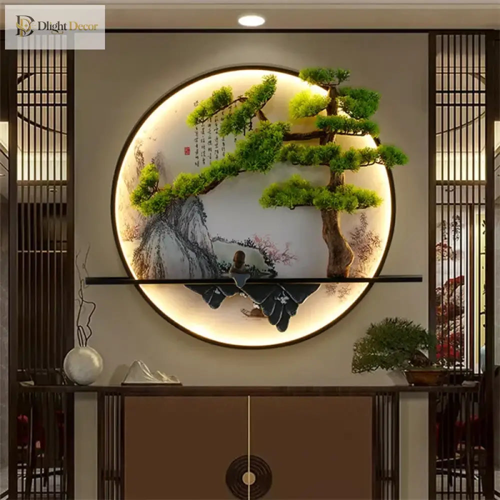 Dlight Decor Chinese Landscape LED Wall Glow Wall Art