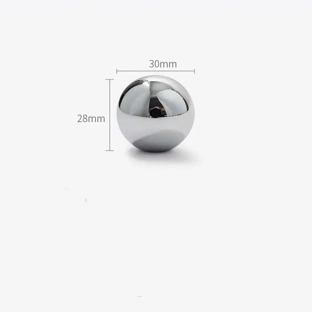Chrome Brass Ball Knobs – Modern Silver Cabinet Pulls for Drawers and Furniture (20/25/30mm) TSS-1001-30 knob