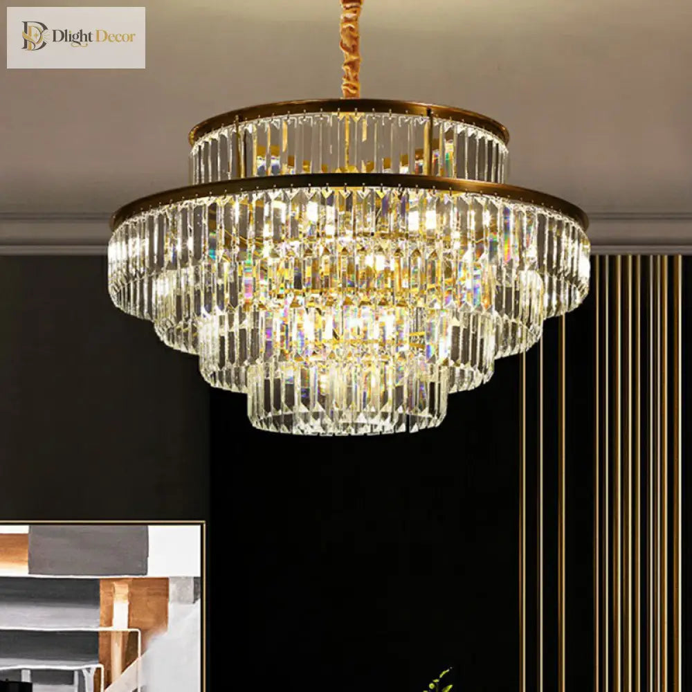 Claire’s Illuminating Crystal Pendant: Modern Elegance For Your Living Room