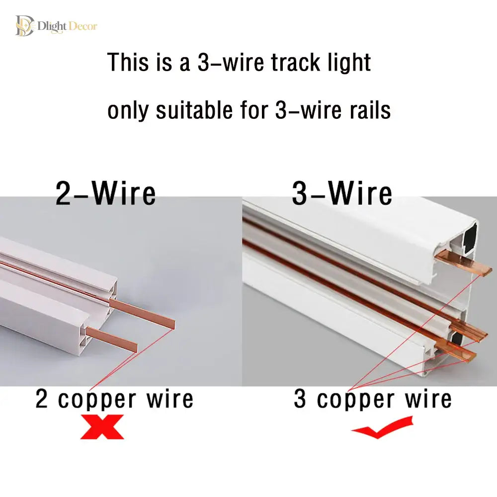 3-Wire LED Track Light - Ceiling Spot Lamp for Clothing Shops ceiling light
