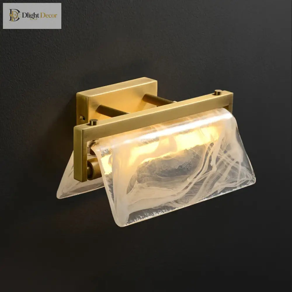 Cloud Mist Post - Modern Design Wall Lamp - Copper Luxury Lighting For Living Rooms Bedrooms And Tv