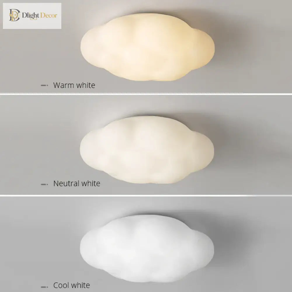 Clouds Ceiling Light - Perfect For Dining Room Children’s Bedroom Hall White Led Chandelier