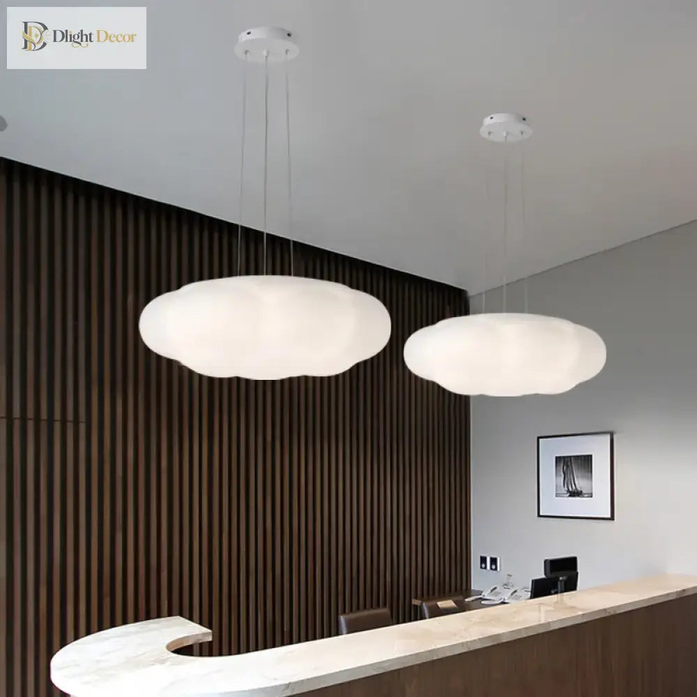 Clouds Ceiling Light - Perfect For Dining Room Children’s Bedroom Hall White Led Chandelier