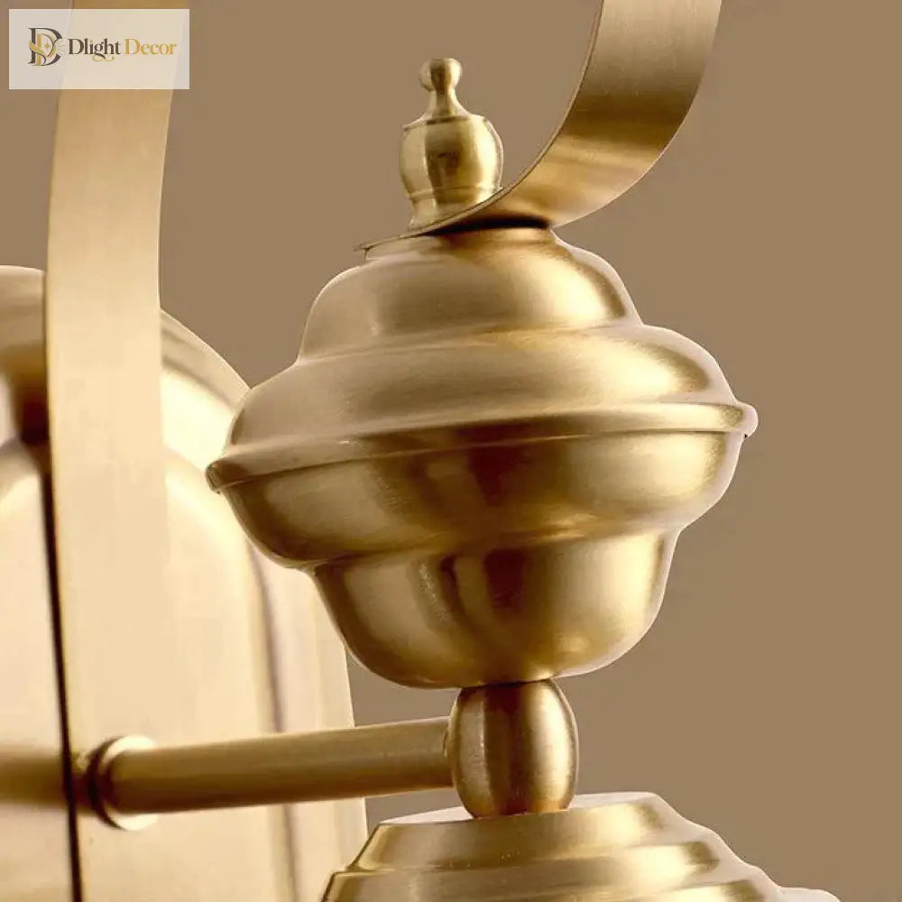 Éva’s Country Style Outdoor Copper Wall Lamp - Charming Balcony And Staircase Lighting Lamps