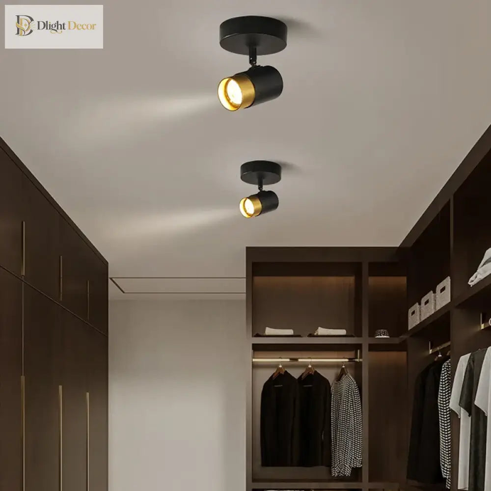 Corridor Led Chandelier With Spotlights - Nordic Strip Ceiling Lamp Perfect For Living Room Bedroom