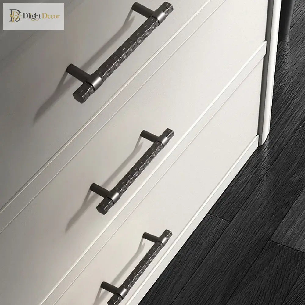 Creative T-Bar Cabinet Handles - Modern Zinc Alloy Pulls for Kitchen and Furniture Handles