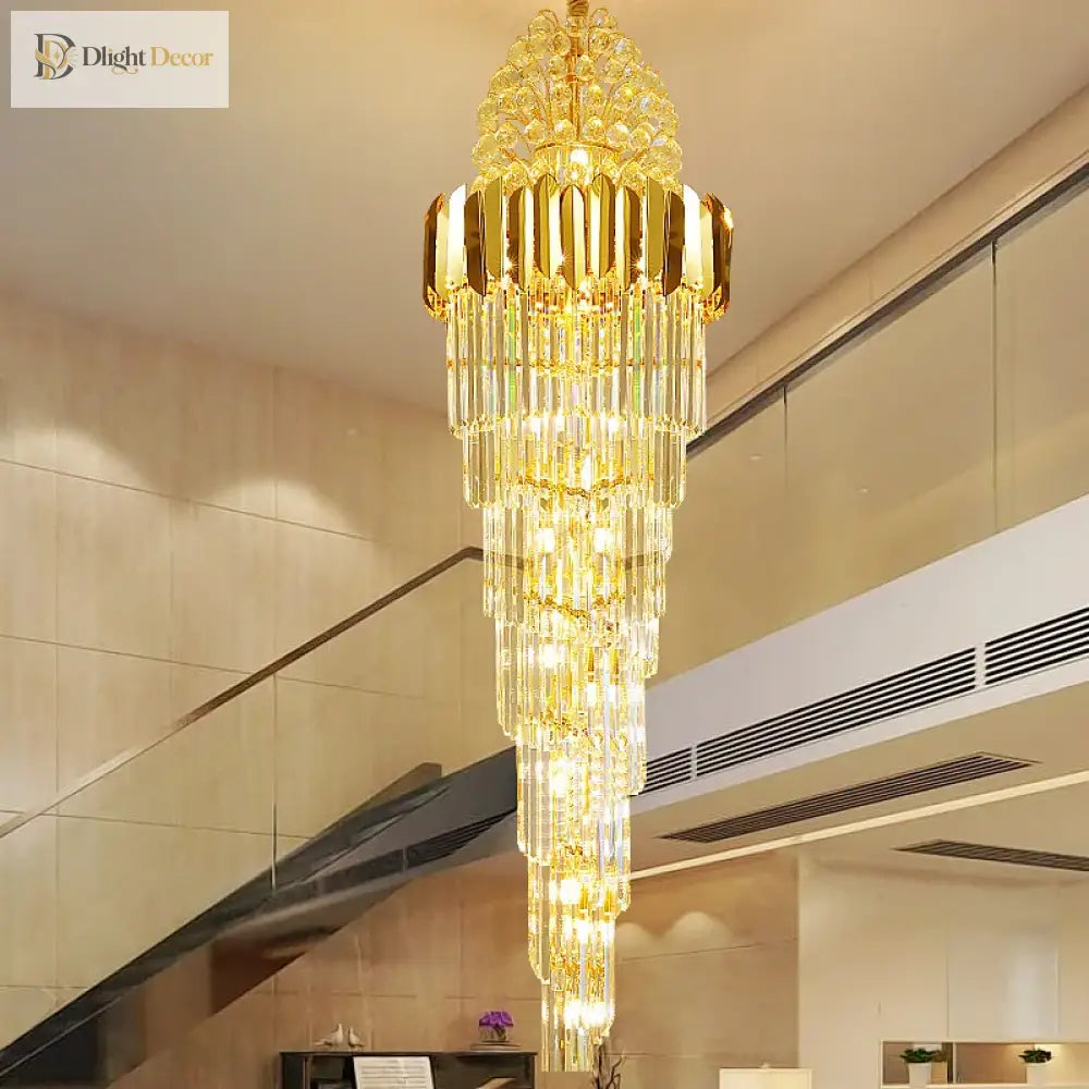 Crystal Stair Chandeliers - Elegant Indoor Lighting For Living Rooms Staircases And Loft Spaces