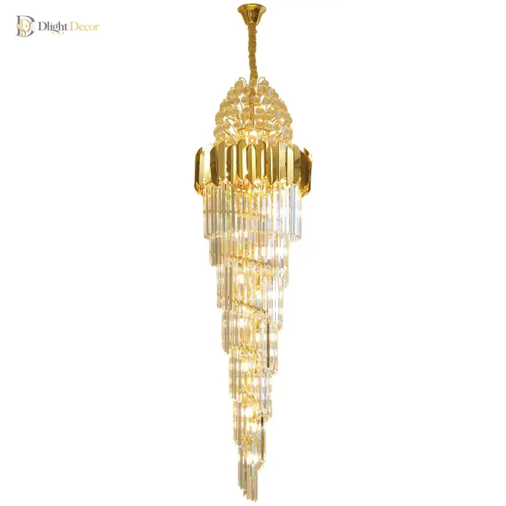 Crystal Stair Chandeliers - Elegant Indoor Lighting For Living Rooms Staircases And Loft Spaces