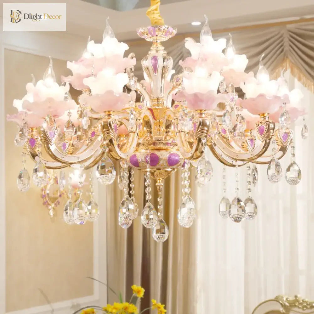 European Crystal Chandelier and Wall Light – product view 2