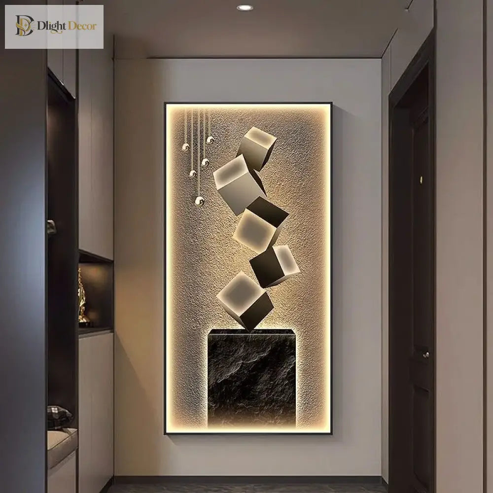 Dlight Decor Crystal Wall Art Glow Lamp for Interiors Wall Art