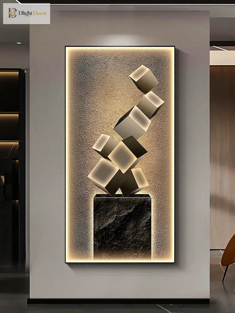 Dlight Decor Crystal Wall Art Glow Lamp for Interiors Wall Art