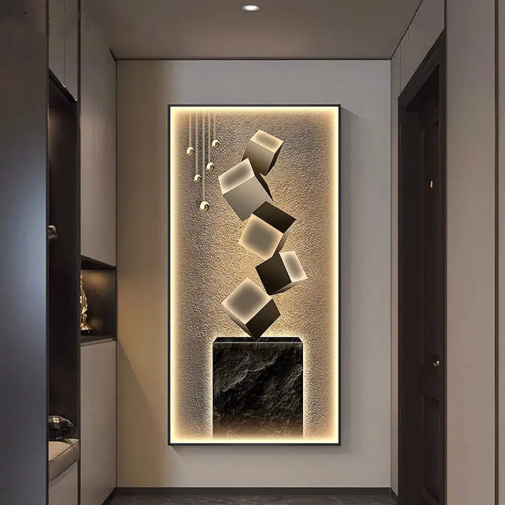 Dlight Decor Crystal Wall Art Glow Lamp for Interiors Style A / H120CM-W60CM / warm light|90V-260V voltage Wall Art