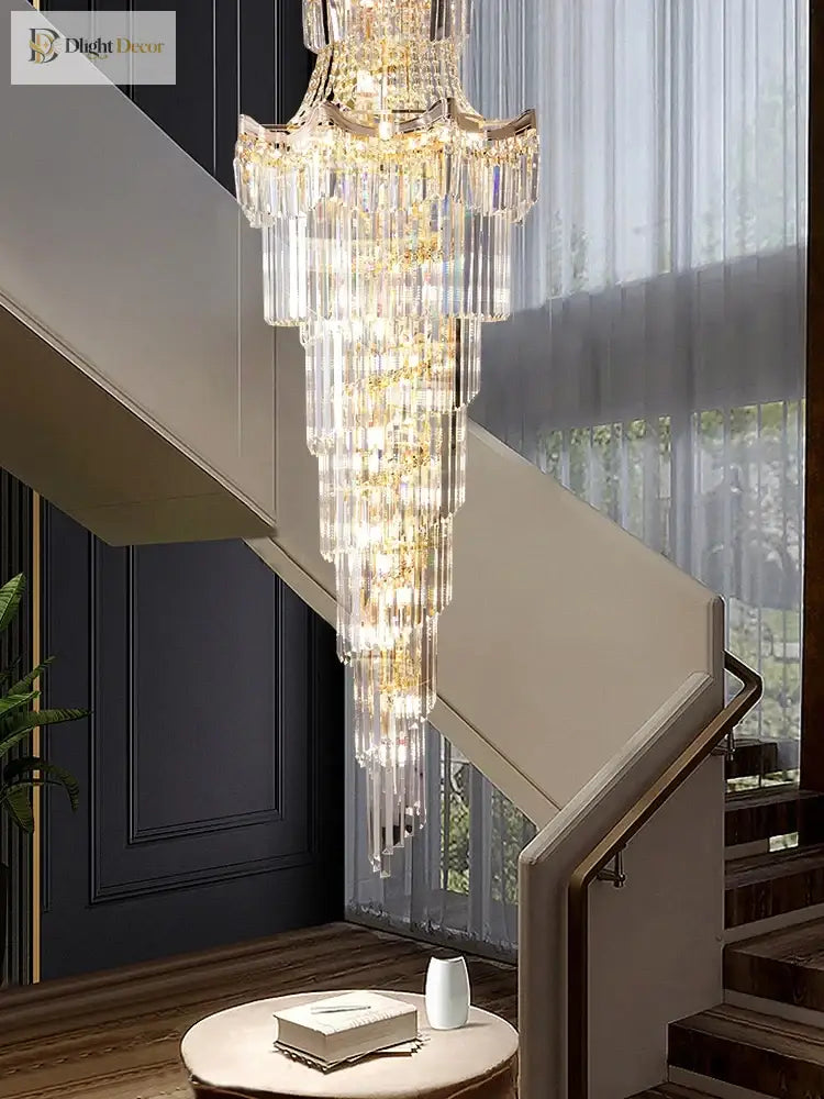 New Design Villa Living Room Crystal Chandelier - Grandeur For High Ceilings Hotel Lobbies And