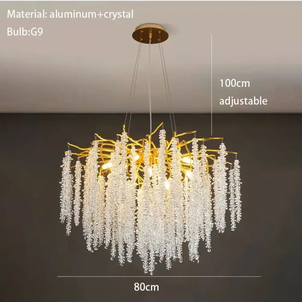 Crystal Cherry Blossom Branch Wall Light – configuration option 9