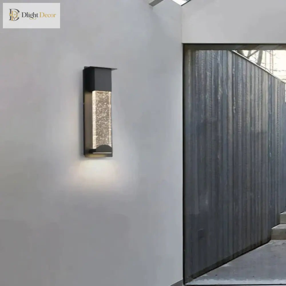 Diane’s Led Wall Lighting With Pir Motion Sensor - Crystal Outdoor Ip65 Waterproof Sconce For