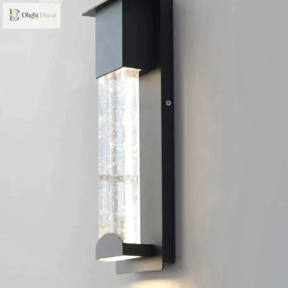 Diane’s Led Wall Lighting With Pir Motion Sensor - Crystal Outdoor Ip65 Waterproof Sconce For
