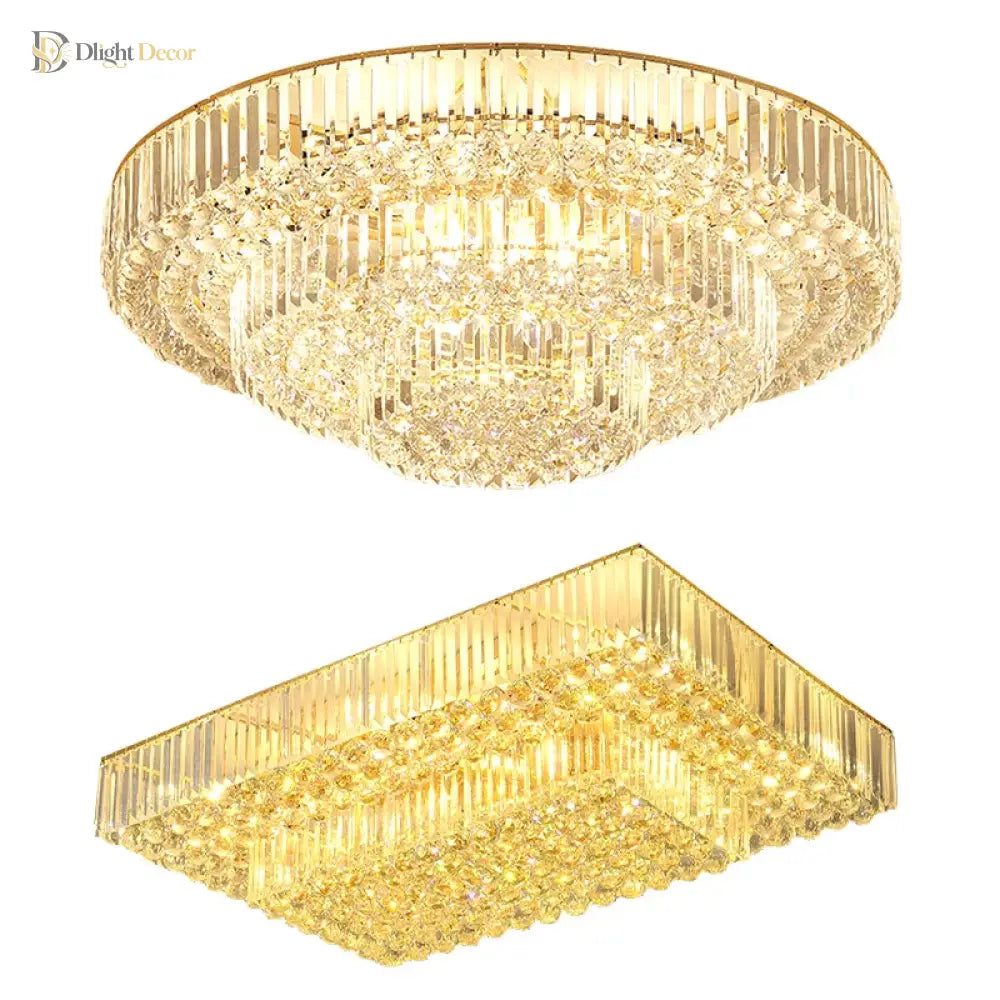 Dimmable Led Ceiling Lights - Classical Elegance With Remote Control For Living Room Decor Ceiling