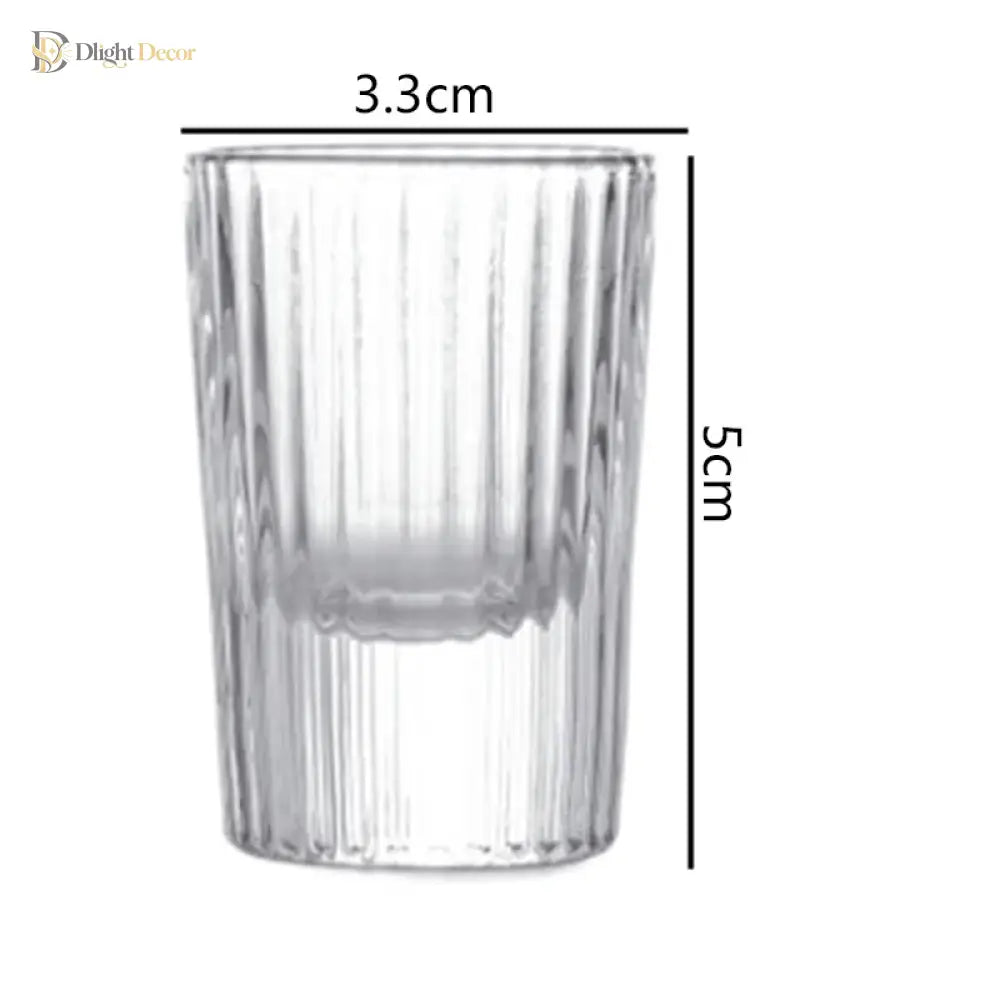 Dlight Decor 12pc Mini Shot Glass Set 20ml Clear Style 20ml / 12pcs Glass