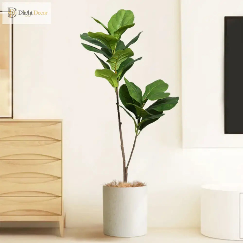 Dlight Decor 132cm Ficus Tree with Tropical Rubber Leaves