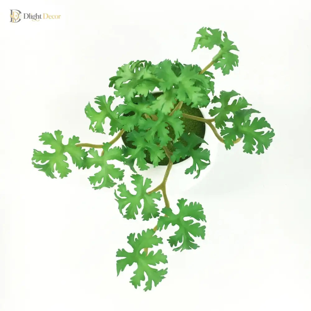Dlight Decor 15cm Lucky Grass Foliage Bouquet for Home and Bonsai Decor