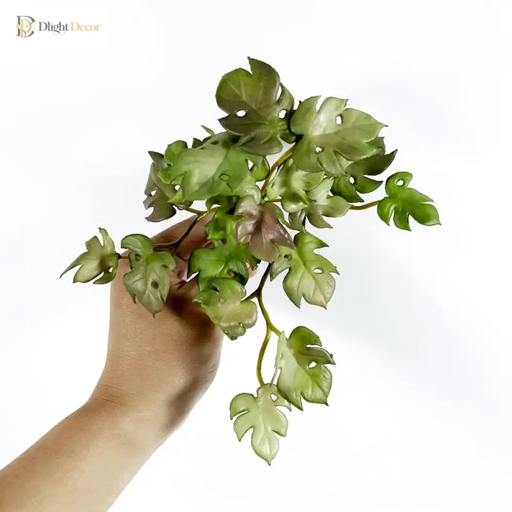 Dlight Decor 15cm Lucky Grass Foliage Bouquet for Home and Bonsai Decor
