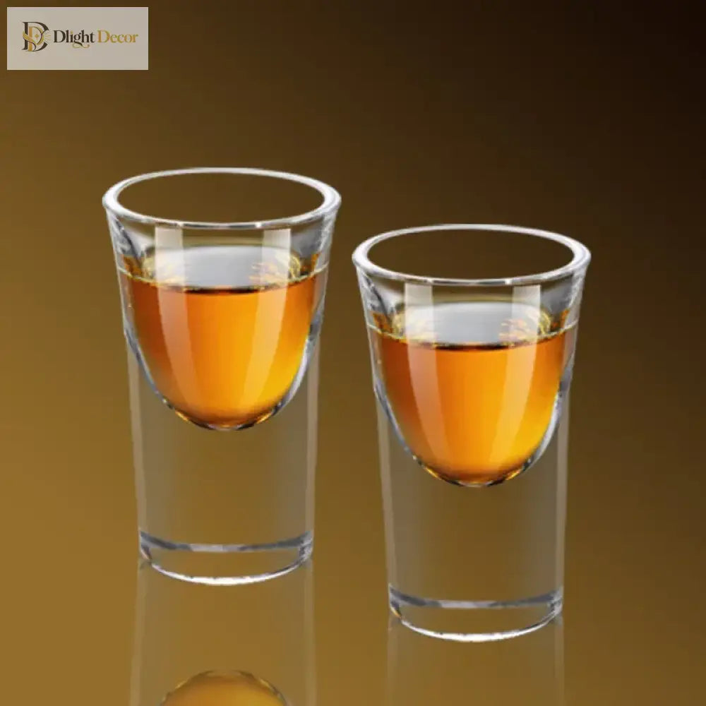 Dlight Decor 15ml Thick-Bottom Shot Glass – Single Baijiu & Spirits Cup 1pcs / 15ml