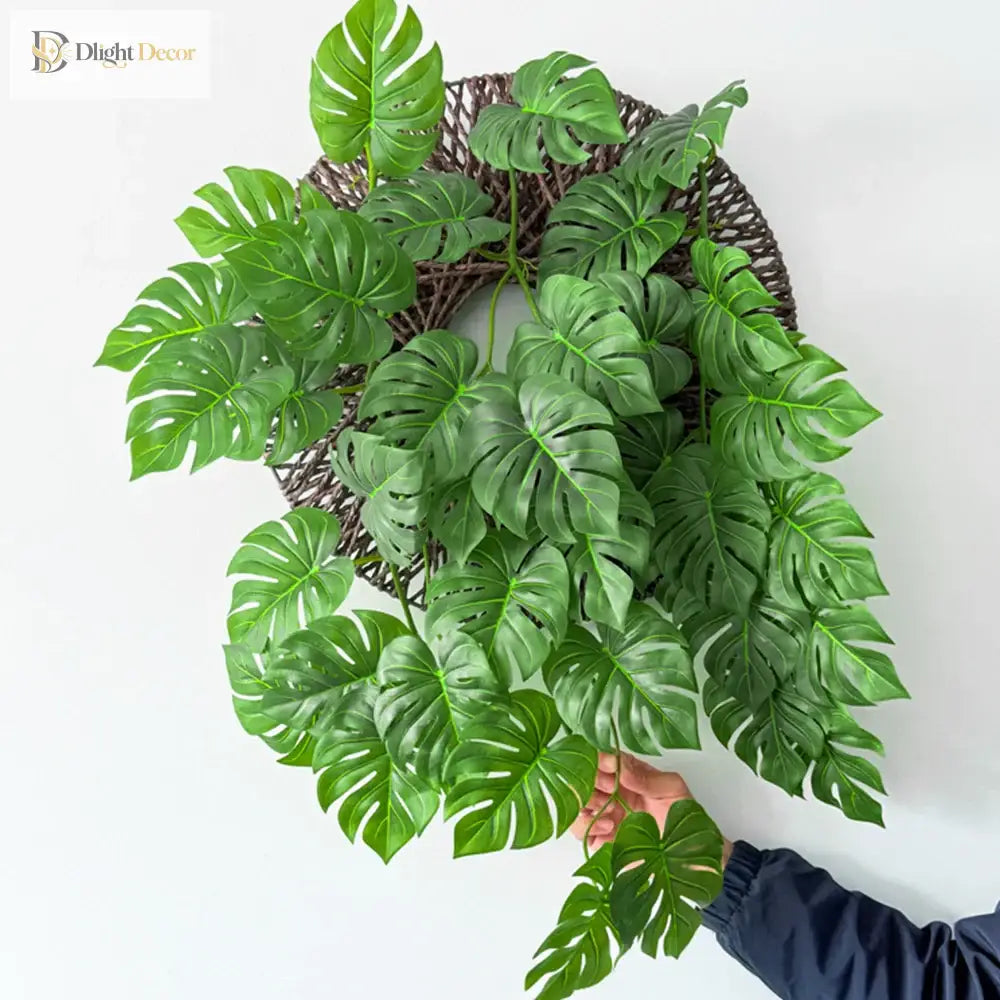 Dlight Decor 180cm Hanging Monstera Vine with Turtle Leaves